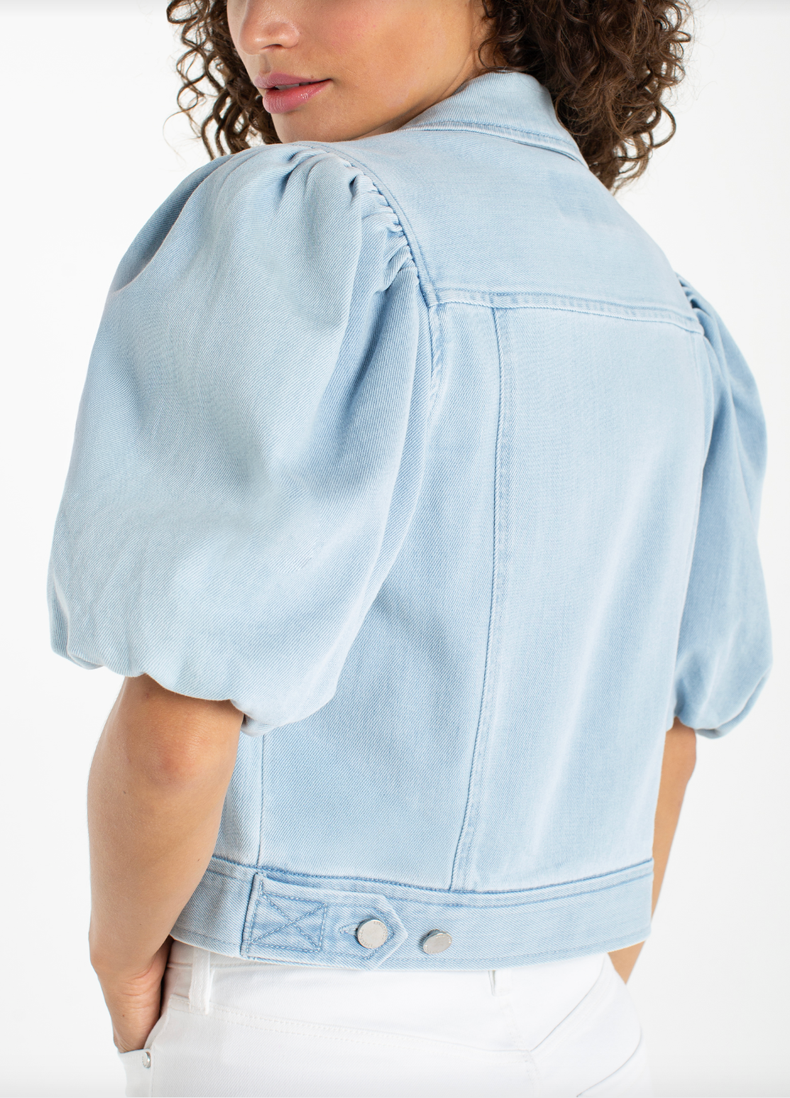 Puff Sleeve Trucker Jacket
