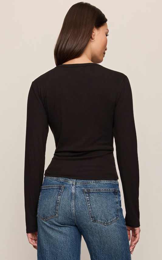 Second Skin Crew Long Sleeve {Black}
