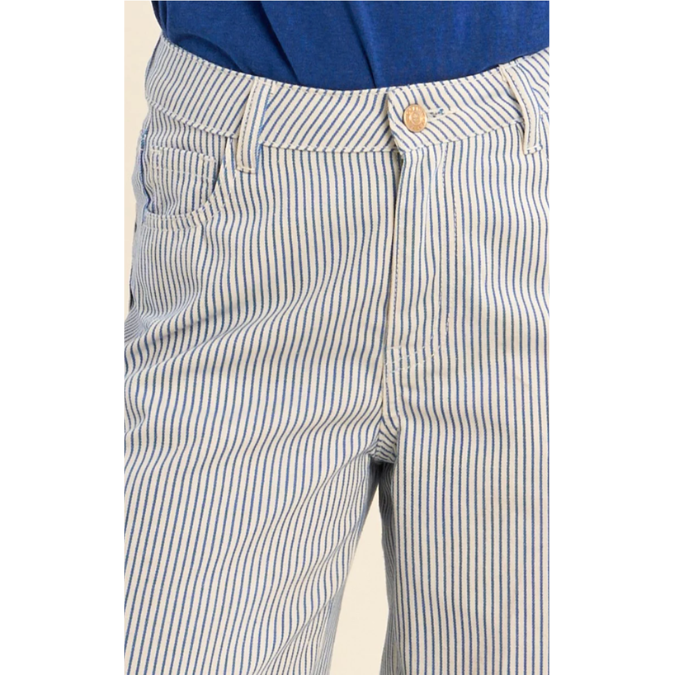 Blue Striped Pants