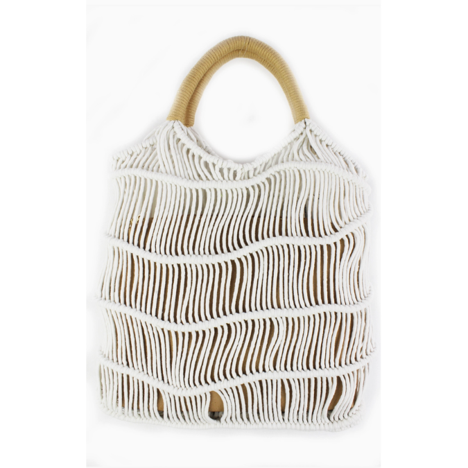 Carrie Crochet Tote ~ Comes in 2 colors