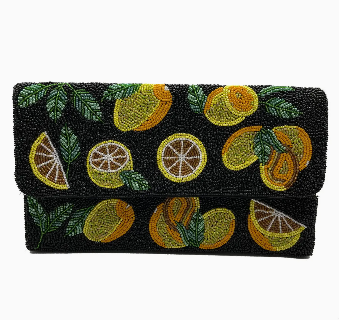 Lemon on Black Clutch