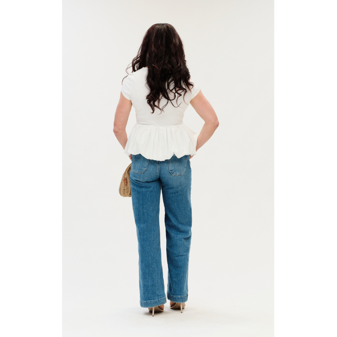 Peplum Pixie Top