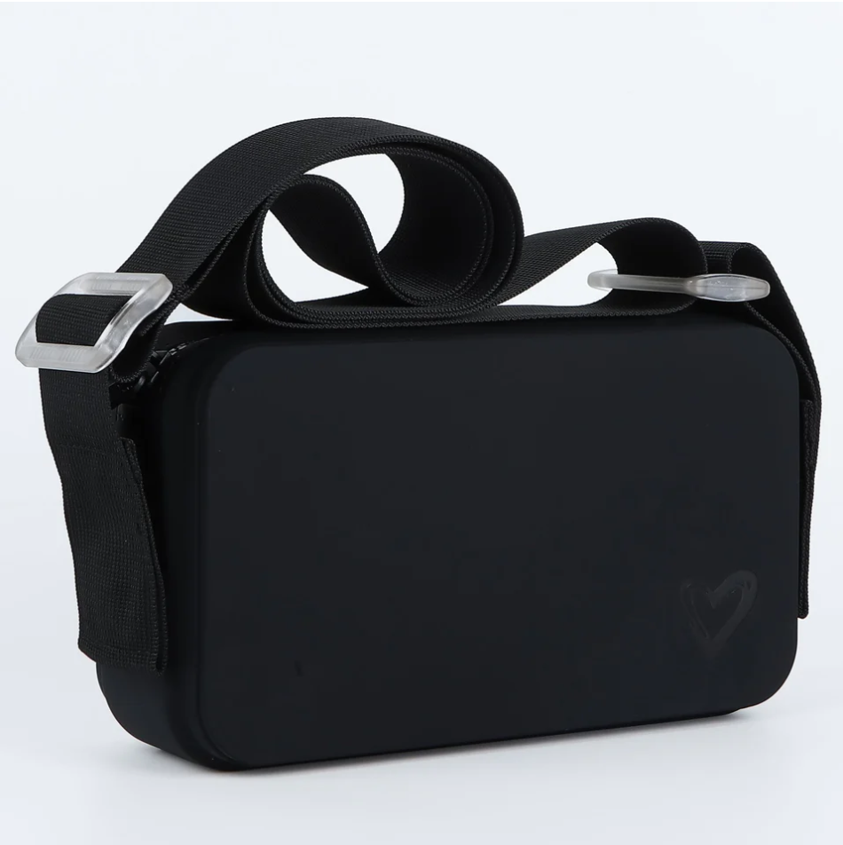 Keswick Silicone Crossbody {Black}
