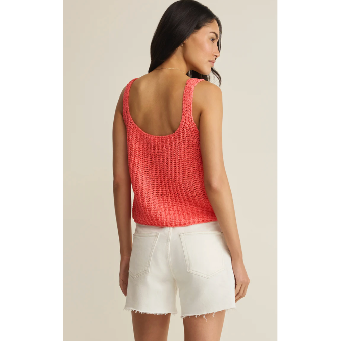 Tate Lace Up Sweater Tank