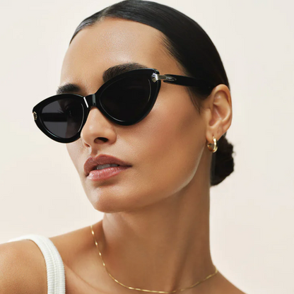 Coastline Sunnies {Polished Blck}