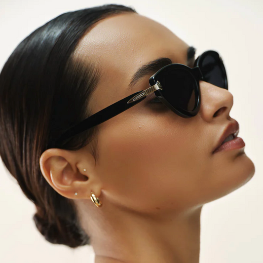 Coastline Sunnies {Polished Blck}