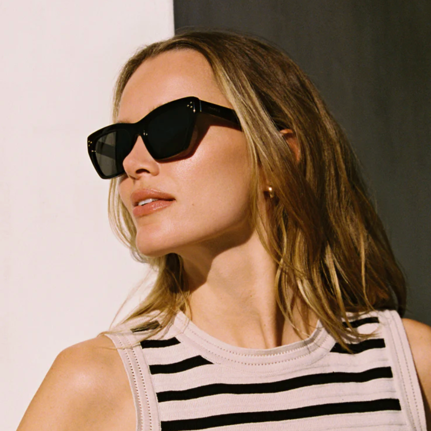 Park Ave Sunnies {Polished Blck}