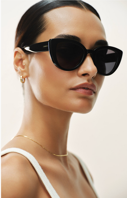 Golden Hour Sunnies {Polished Black}