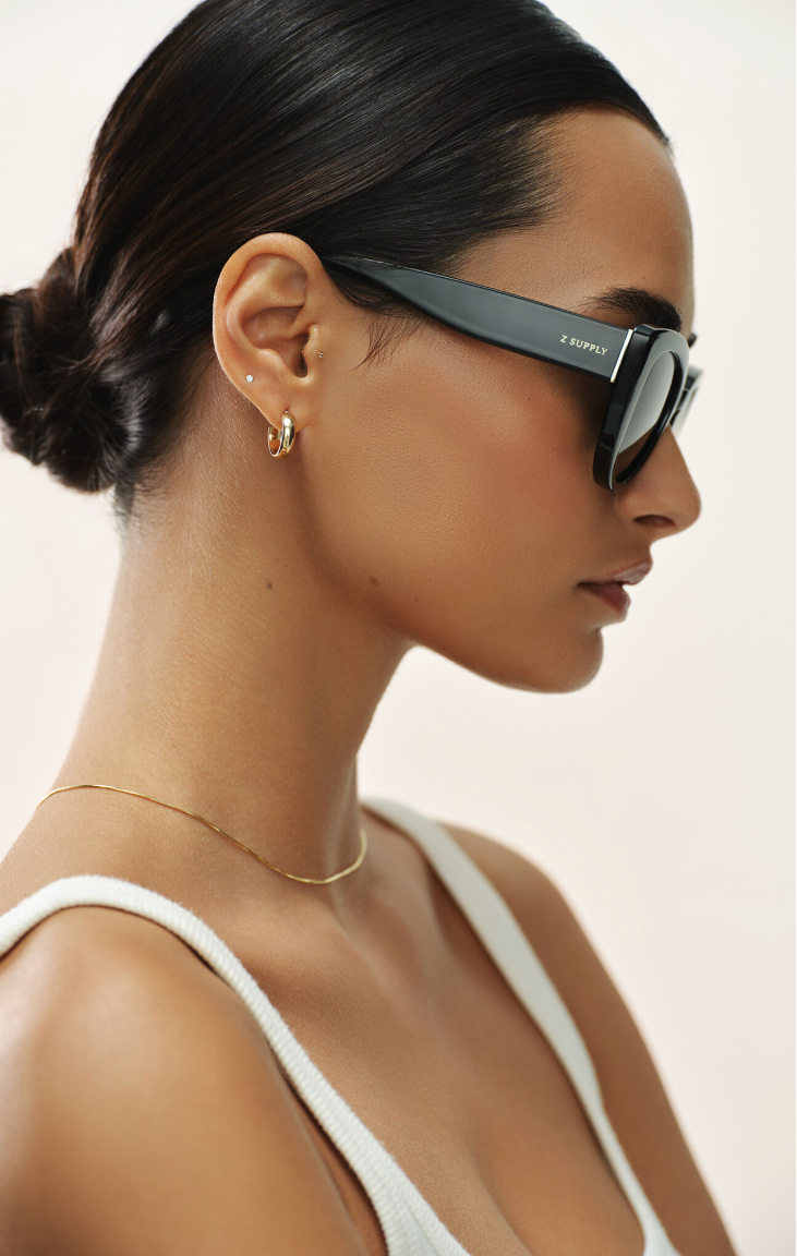 Golden Hour Sunnies {Polished Black}