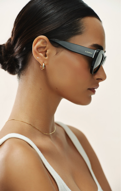 Golden Hour Sunnies {Polished Black}