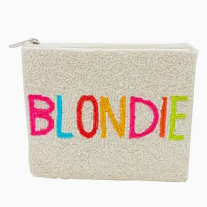 Blondie Beaded Coin Pouch