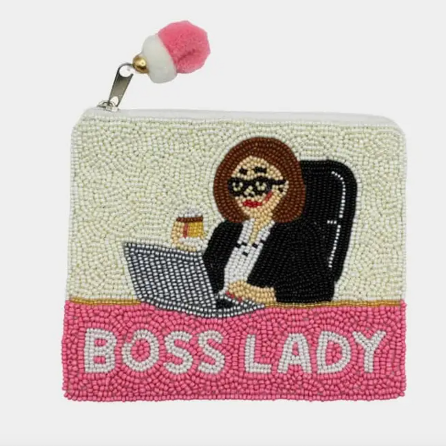 Boss Lady Beaded Coin Pouch