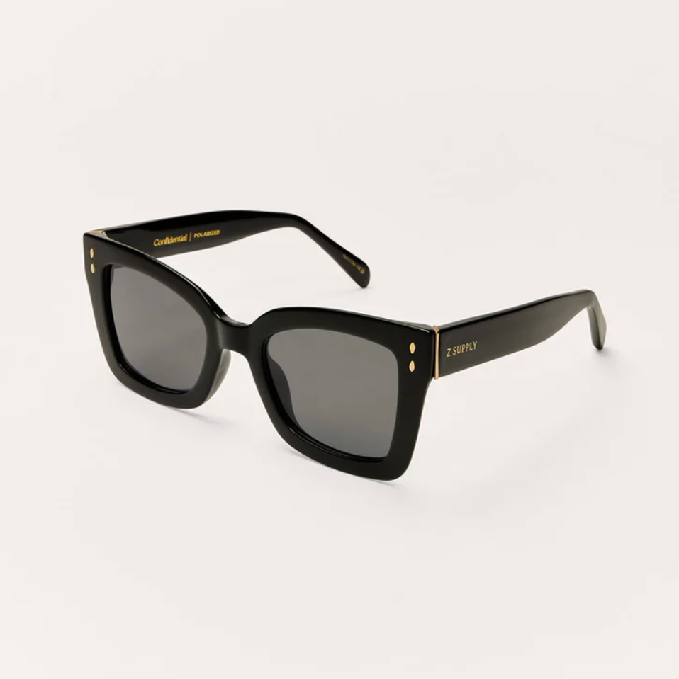 Confidential Sunnies {Polished Black}