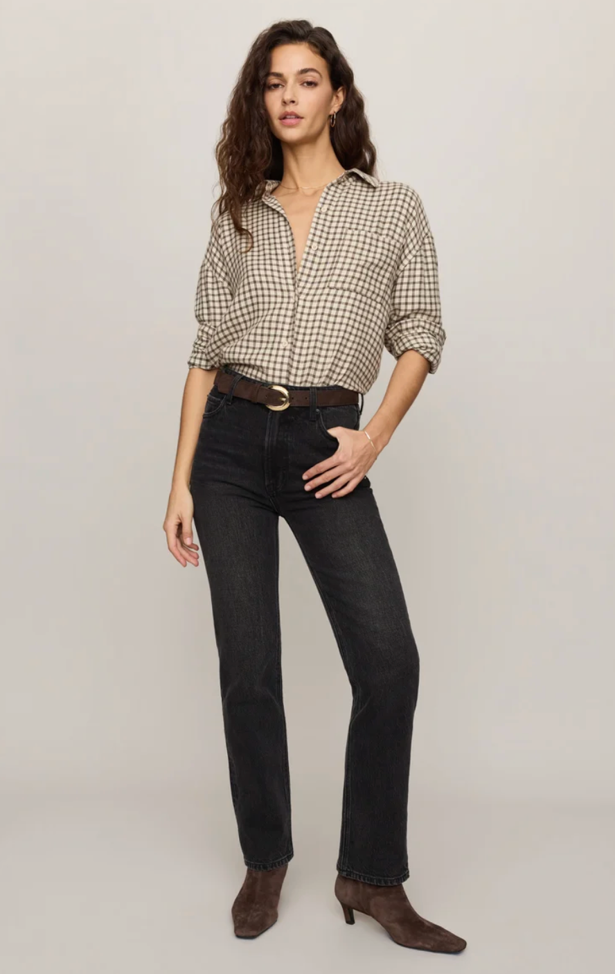 River Plaid Button Up