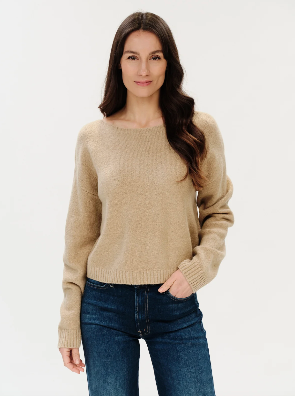 Carina Off The Shoulder Sweater {Oatmeal}