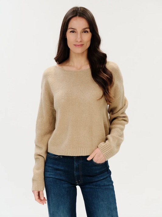 Carina Off The Shoulder Sweater {Oatmeal}