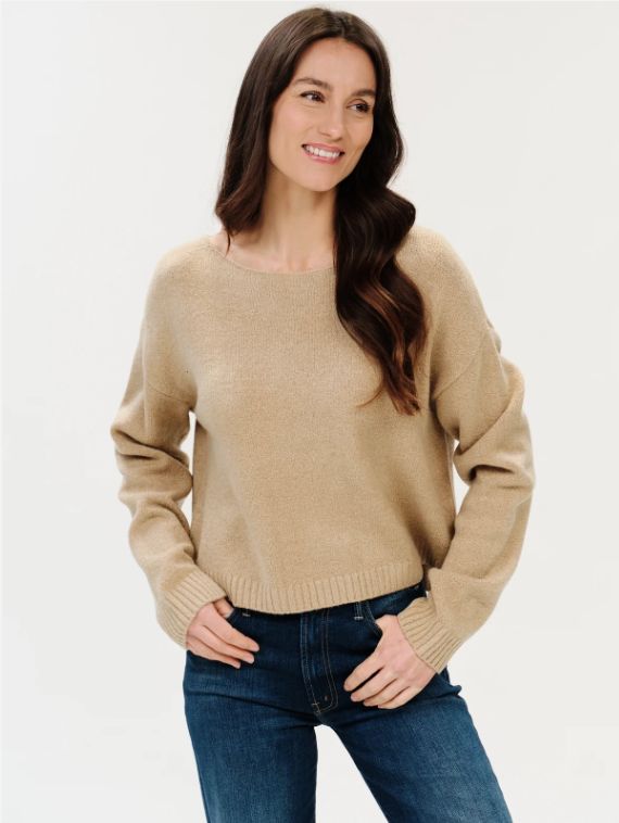 Carina Off The Shoulder Sweater {Oatmeal}