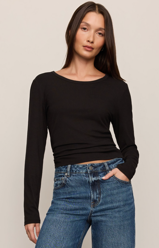 Second Skin Crew Long Sleeve {Black}