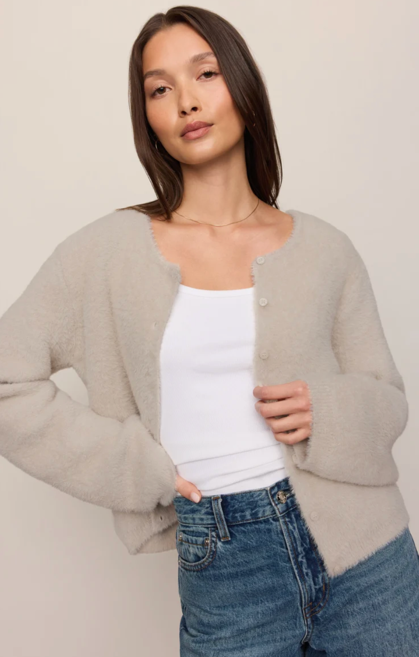 Winterglow Fluffy Cardigan