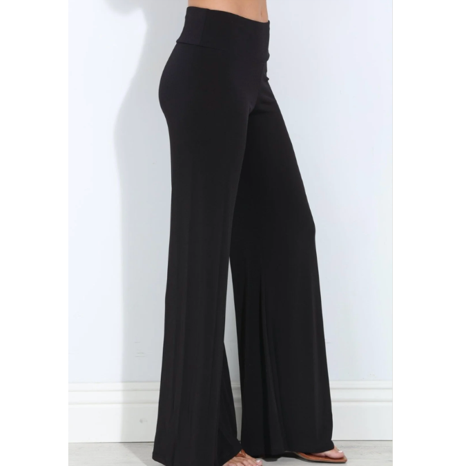 Black Stretch ITY Pants