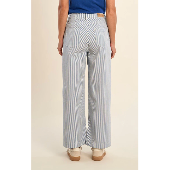 Blue Striped Pants