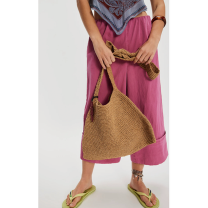 Coastal Crush Straw Tote