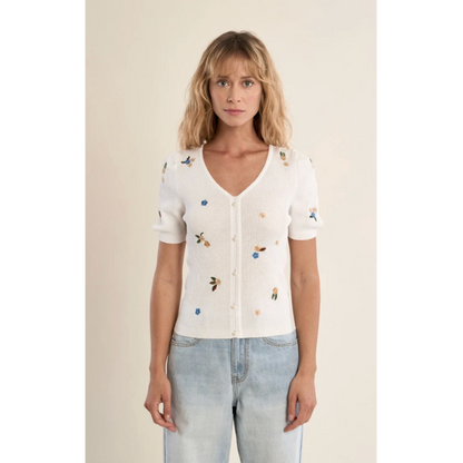 Floral Knit Cardi