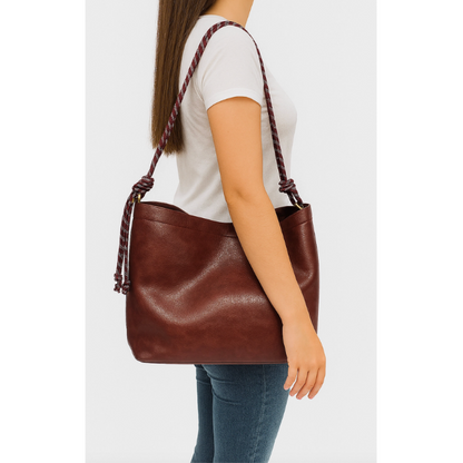 Hayley Knotted Handle Tote ~ Available in 2 colors