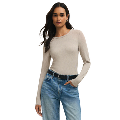Second Skin Crew Neck {Natural Heather}