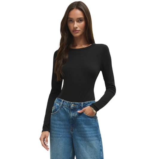 Second Skin Crew Neck {Black}