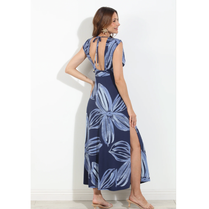 Isabella Stretch Deep V Maxi