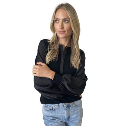 Janie Satin Sleeve Top