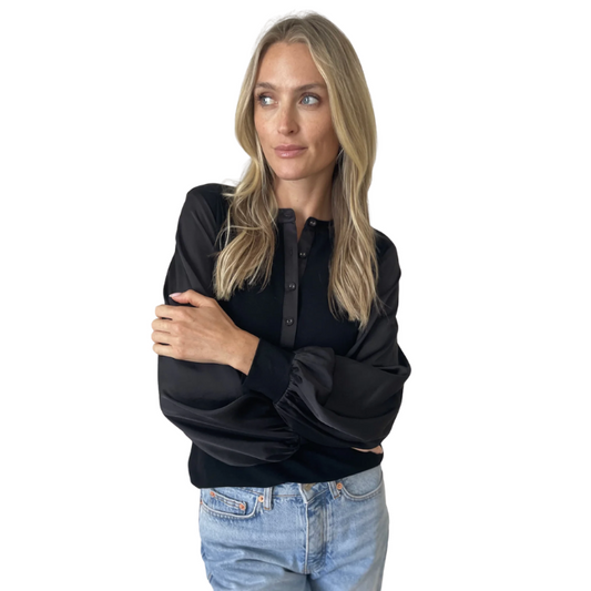 Janie Satin Sleeve Top