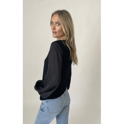 Janie Satin Sleeve Top