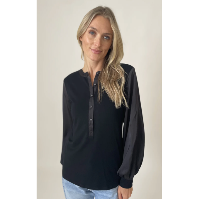 Janie Satin Sleeve Top