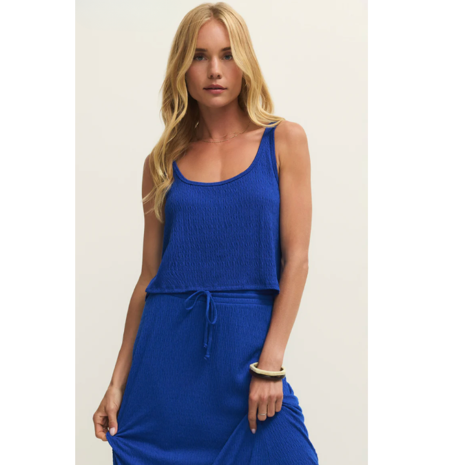 Joanna Textured Knit Cropped Tank