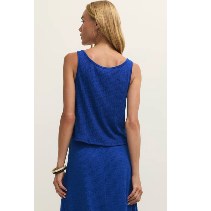Joanna Textured Knit Cropped Tank