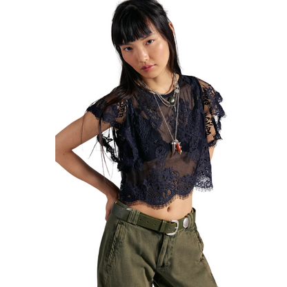 Lunar Ash Lace Top