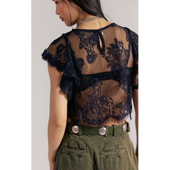 Lunar Ash Lace Top