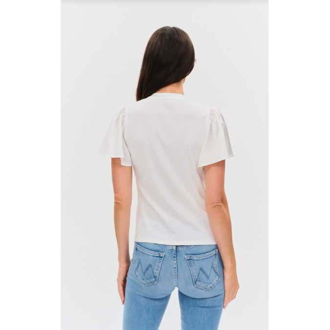 Maren Button Down Flutter Sleeve
