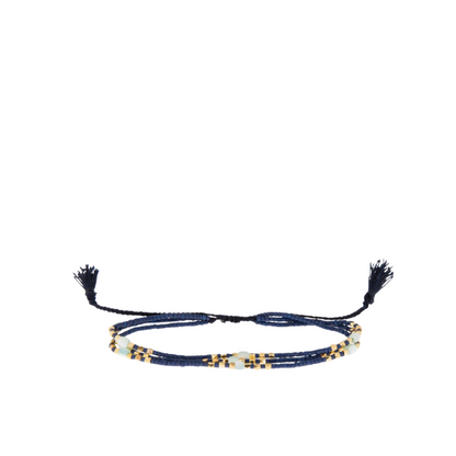 4013B Multi Pull Tie Bracelet {Navy}