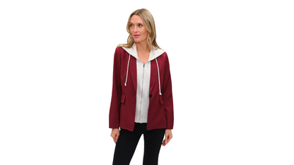 Drew Blazer {Burgundy} - S