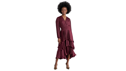 Bey Dress {Wine}