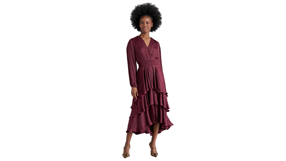 Bey Dress {Wine} - M