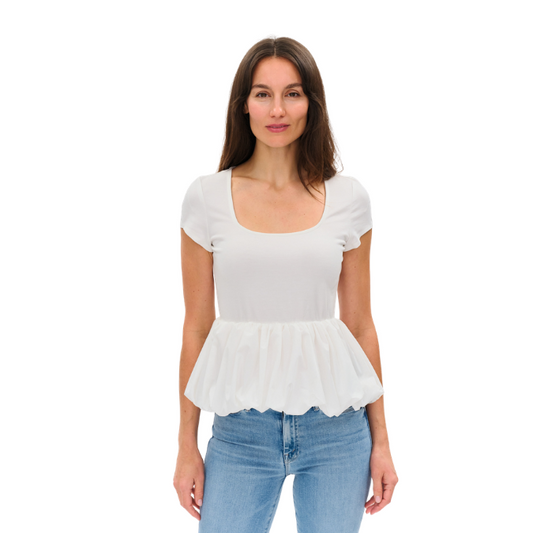 Peplum Pixie Top