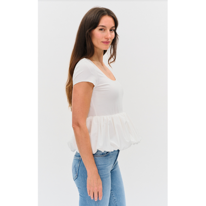 Peplum Pixie Top