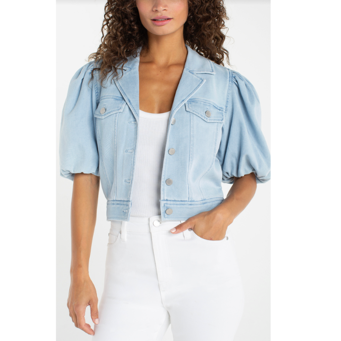 Puff Sleeve Trucker Jacket