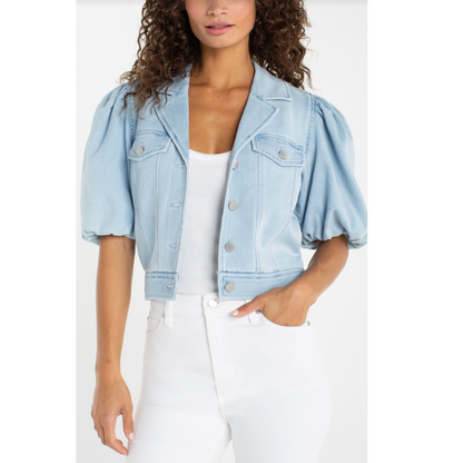 Puff Sleeve Trucker Jacket