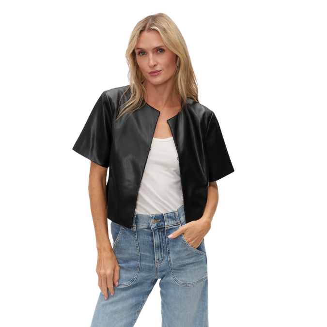 Quinn Faux Leather Jacket