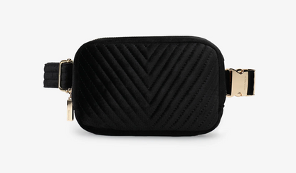 Aerin Velvet Belt Bag - Cream